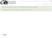 Tablet Screenshot of omcrystalsingingbowls.com